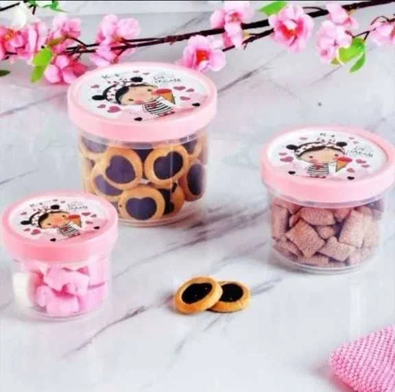 عکس محصول ست ۳ عددی ظروف گرد ویتا Kajeen | ظروف نگهداری غذا با درب طرح‌دار | 123 رسید