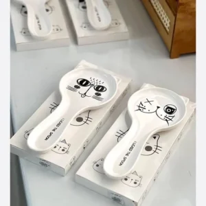 جا قاشقی کنار گازی گربه سرامیک