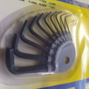 آچار آلن ۱۰تایی با کیفیت | مجموعه آچار شش‌گوش فولادی ضدزنگ