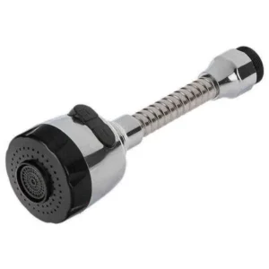 سرشیر آب فشارشکن کرومی بلند دکمه‌ دار